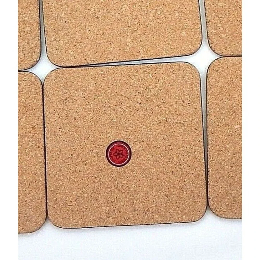 Pimpernel Floral Bouquet Coasters with Cork Backs Set of 6